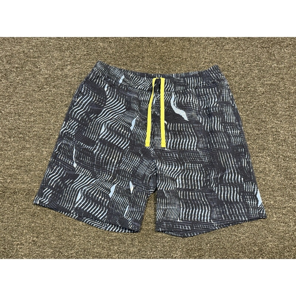 Outdoor Voices Beach Short Swim Trunks Mens Small Blue Patterned